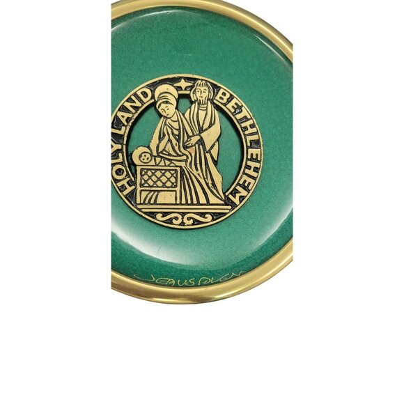 Vintage Holy Land Bethlehem Jesus Wall Plate Collectors Religious Jerusalem - Picture 5 of 12